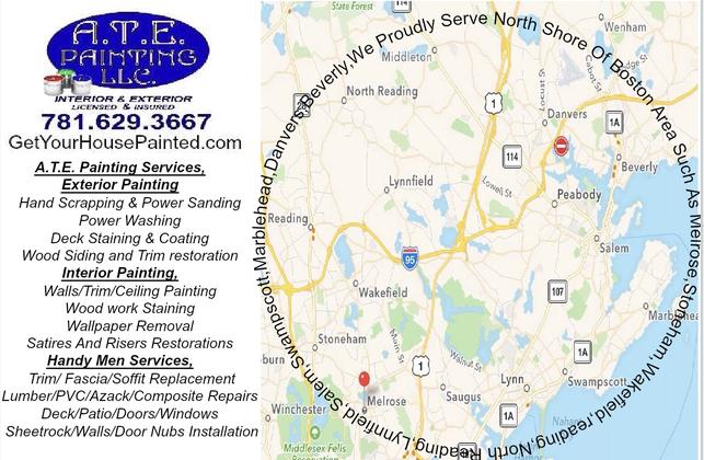 A.T.E. Painting Serving north shore area towns