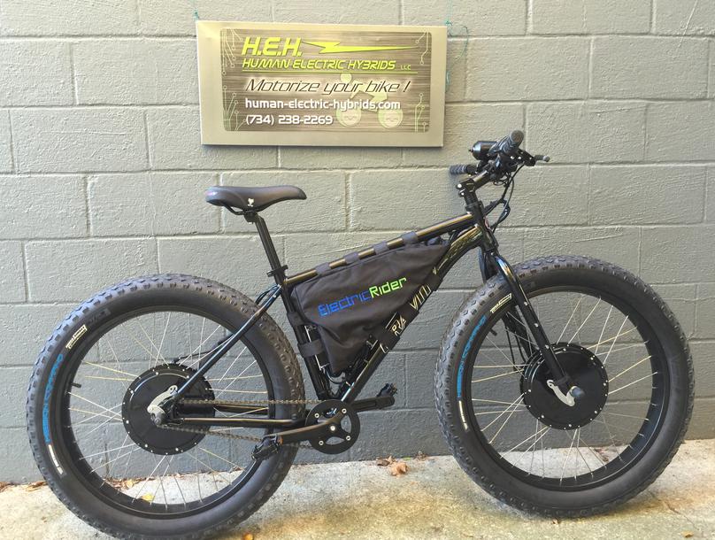 Electric Bike Electric Fat Bike 2 wheel drive