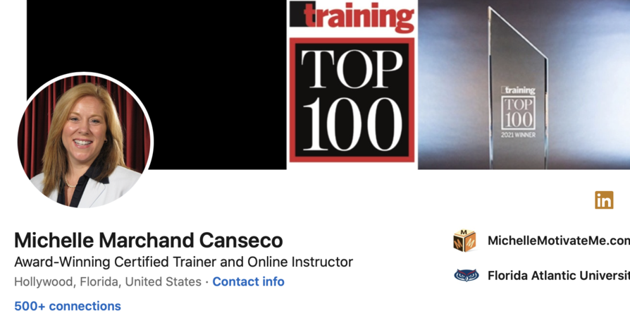 LinkedIn Profile for Michelle Marchand Canseco