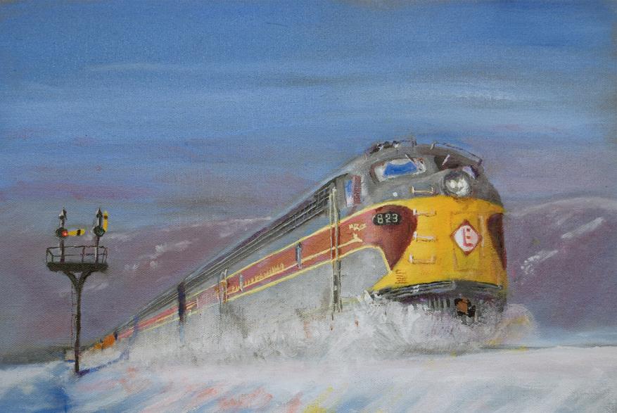 Railroad Train Painting
