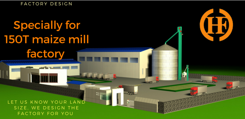 20t/24h maize milling machine workshop design