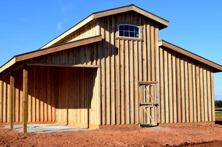 33'x34' three stall barn