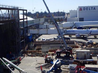 Photo of In Progress Construction At SeaTac Airport