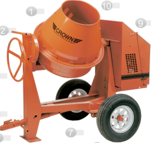 Concrete Mixer Towable 5 bag