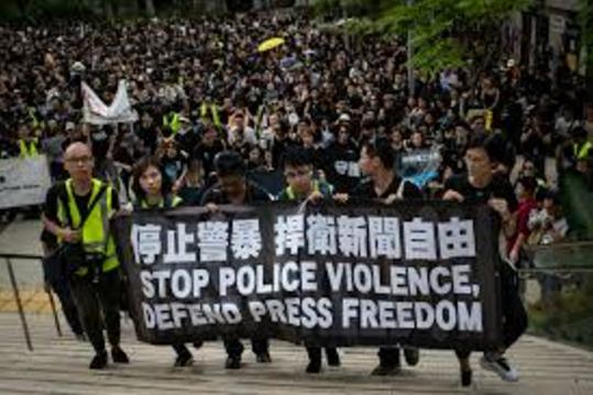 POLICE TORTURE OF HONG KONG PROTESTORS