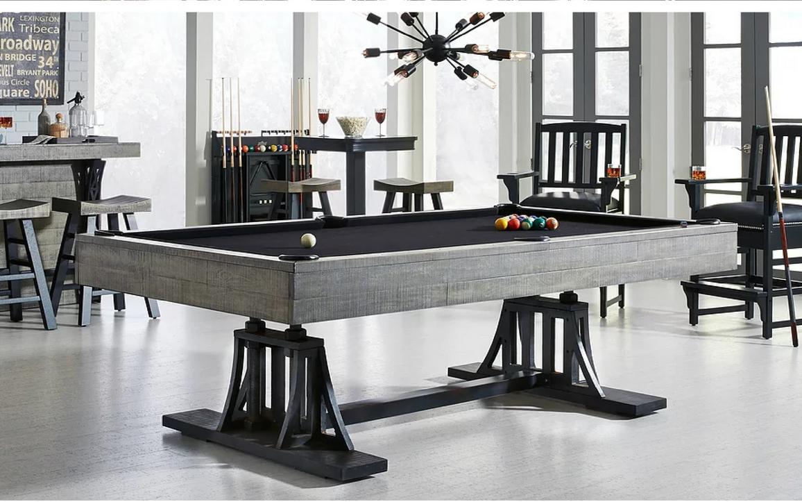 Potenza Industrial Pool Table Steel Pool Table Metal Pool Table