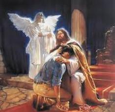 Jesus hugging