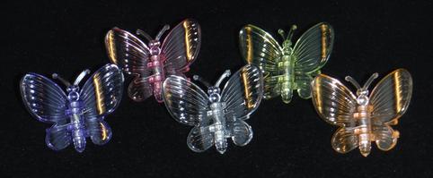 large decorative butterfly plant clips durable plastic sturdy nursery growers 5 colors small
