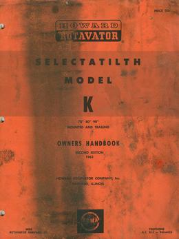 Howard Rotavator Model K Brochure