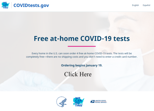 Covidtests, Free-at home tests