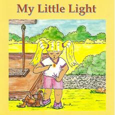 Little girl with light on shirt. Illustration. Book Cover.