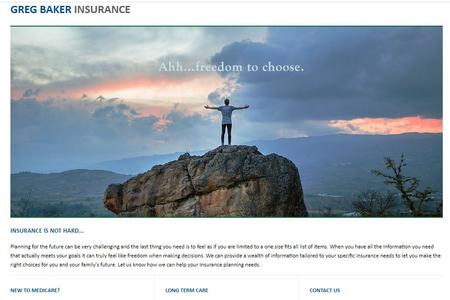 greg baker insurance website