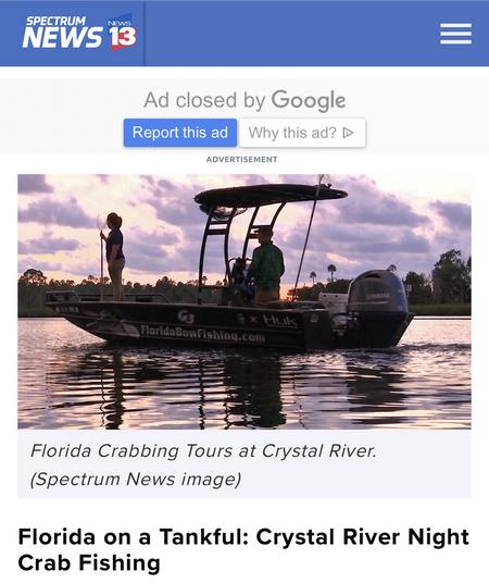 Florida Crabbing Charters on Orlando News
