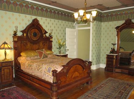 The Governess' Quarters, one of the Bed and Breakfast rooms at Rockcliffe Mansion, Hannibal Missouri