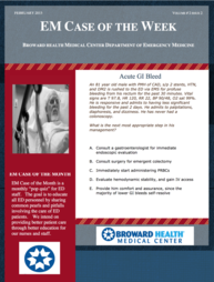 0215 -2 Initial Management of GI Bleeding (written by Susan Thomas, MSIV)