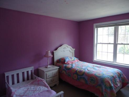 bedroom newly painted in Raynham, MA.