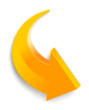 Orange Swirled Arrow pointing left