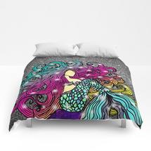 rainbow mermaid comforter