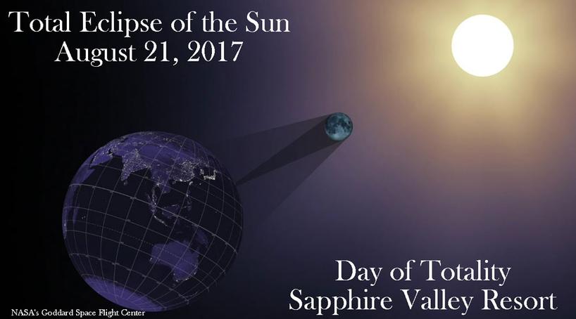 2017 total eclipse of the sun, sapphire valley resort