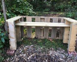 Colby's Army photo of a sustainable pallet bench