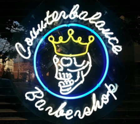 Counterbalance Barbershop Neon Sign