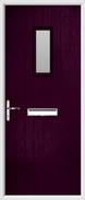 Cottage Rectangle Composite Door obscure glass