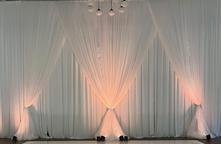 Specialty Lighting and Draping at wedding reception in Biloxi MS