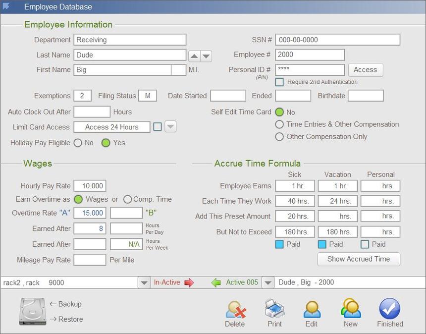 Time Card Calculator EconSoft