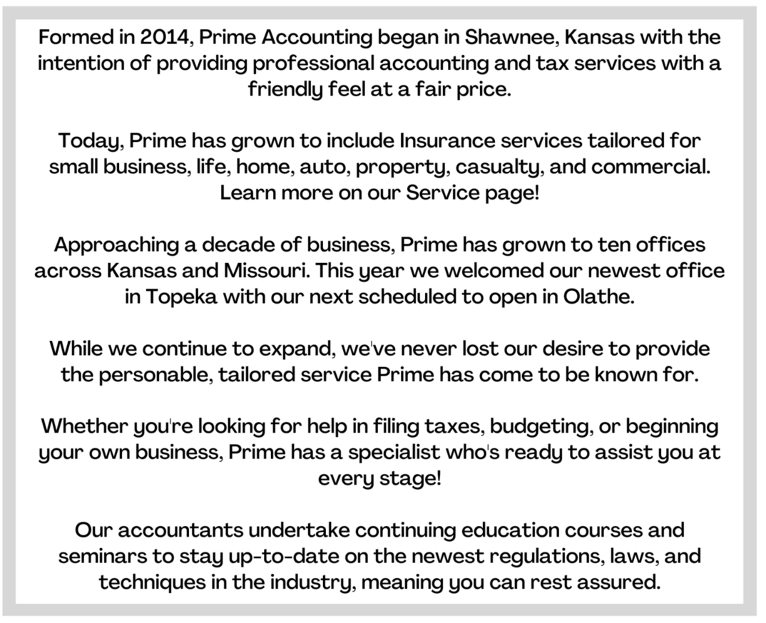 Prime Tax Services