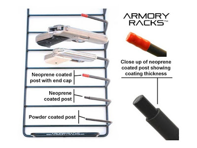 Armory Racks® 8 Gun Pistol Rack with Storage Tray Handgun Rack 