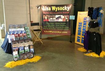 Lisa Wysocky's booth at the Southern Equine Expo