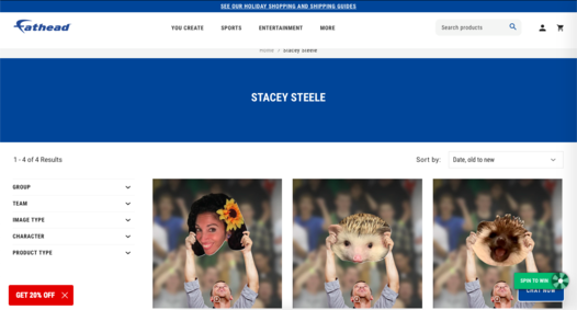 Stacey Steele Live Fatheads