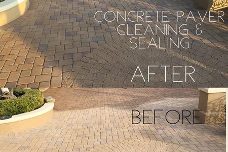 concrete paver cleaning sealing driveway orange county los angeles