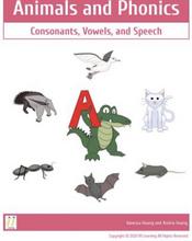 Preschool & K eBook series 'Animals and Phonics': Consonants, vowels and speech.
