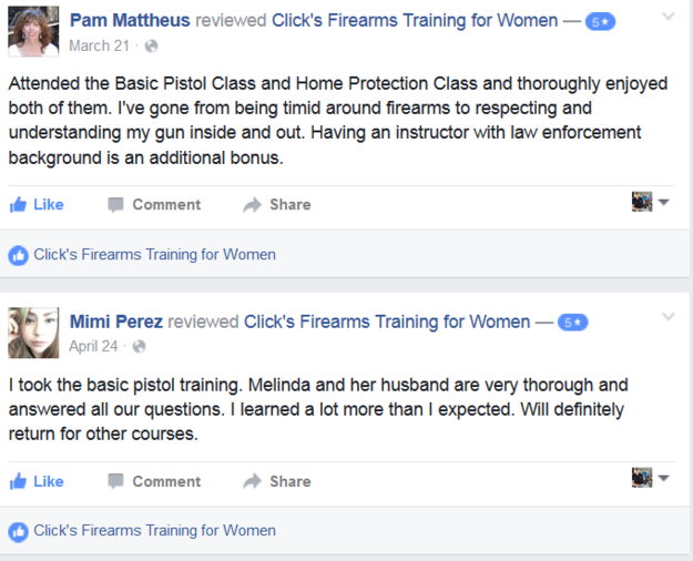 Ladies Only Pistol Class - Defensive Strategies, LLC