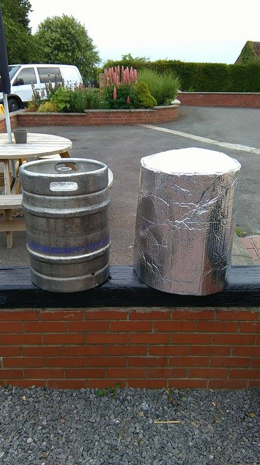 2 ICE SHEETS & 1x INSULATED CASK JACKET cask beer cooler pub bar ale pump barrel 