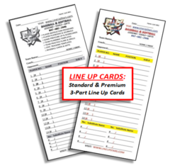 Baseball & Softball Line Up Cards