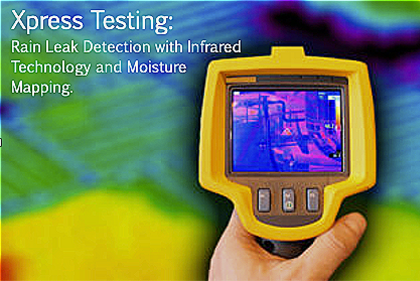 Los Angeles Water Intrusion Specialist, Rain Leak Detection, Infrared Scan, IR, thermography, Los Angeles Thermography Expert, Moisture Intrusion IR Scan