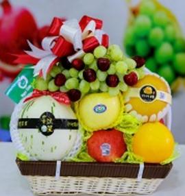 giỏ hoa quả biếu, giỏ hoa quả sinh nhật, giỏ trái cây đẹp nhất Hà Nội