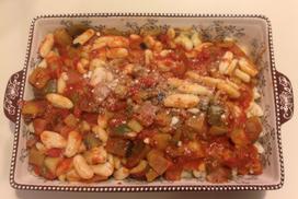 Cavatelli and Veggie Sauce