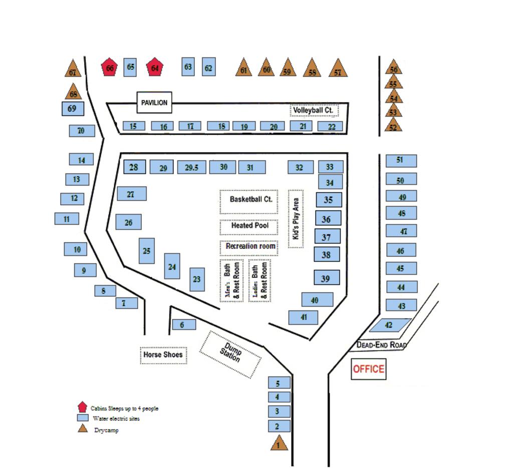 Sherwood Forest Resort Map Camp Sites At Sherwood Forest Campground And Resorts