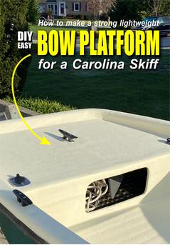 How to make a bow platform for a Carolina Skiff by www.DIYeasycrafts.com