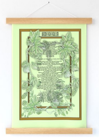 Beer Recipe - Wall Hanging
