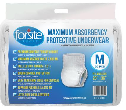 Buy Forsite Am Pm Maximum Adult Briefs Medium Bag Canada