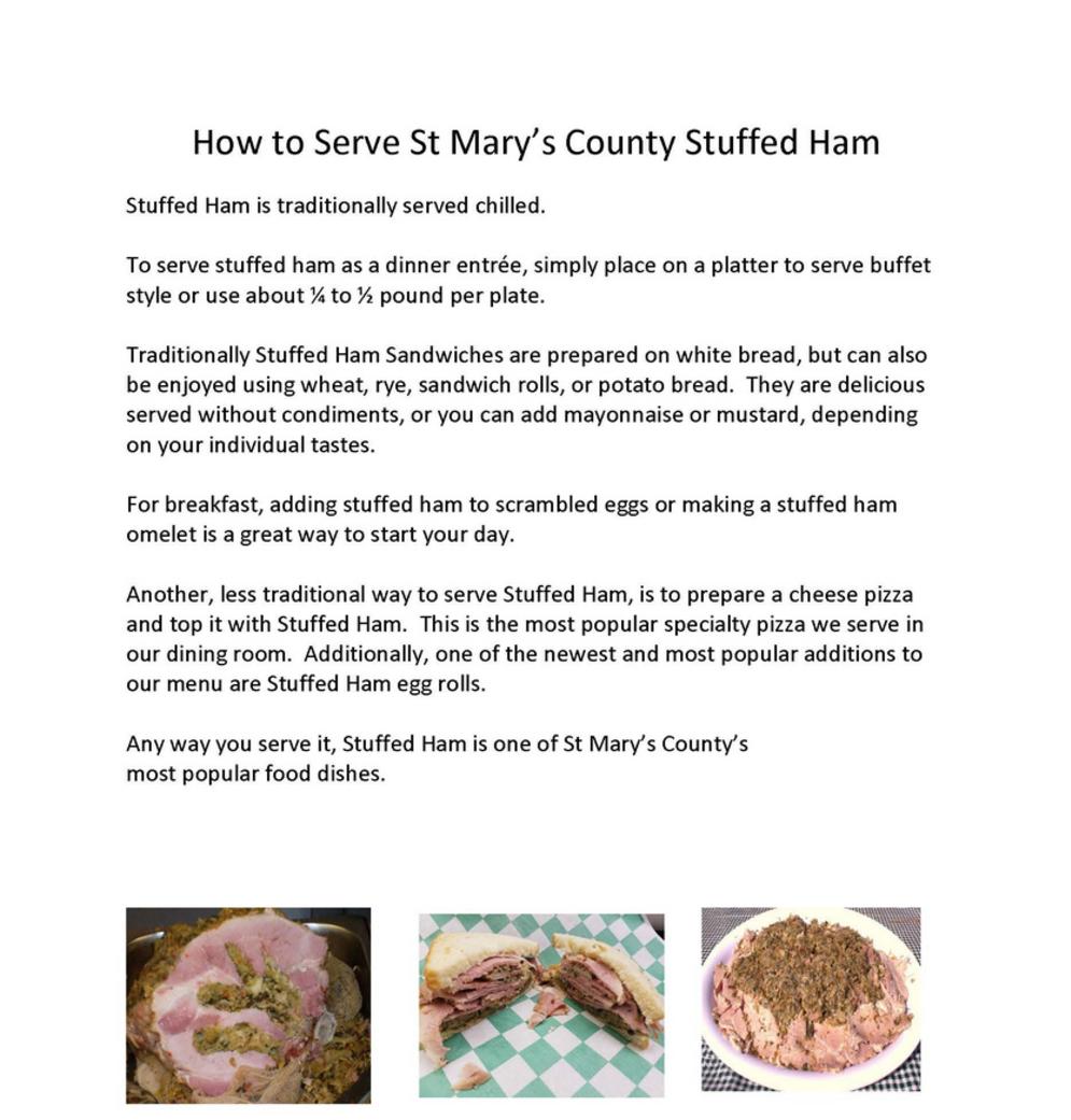 Order Stuffed Ham