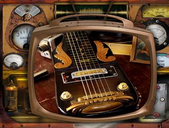 art Deco Lap Steel Handmade guitar