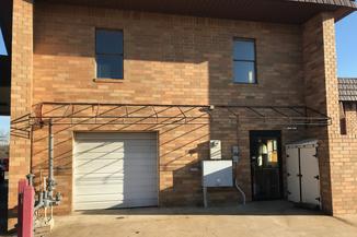 Garage Door to Shop or Storage Separate Entrance for Equipment Room Main Street Muskogee OK