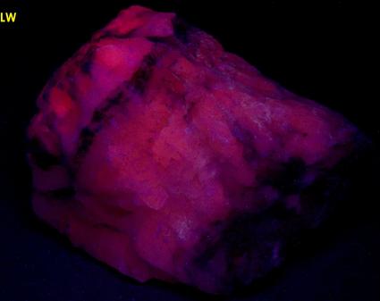 fluorescent Calcite, Todorokite - Medford quarry (Redland Genstar), Medford, near Westminster, Carroll County, Maryland, USA - for sale