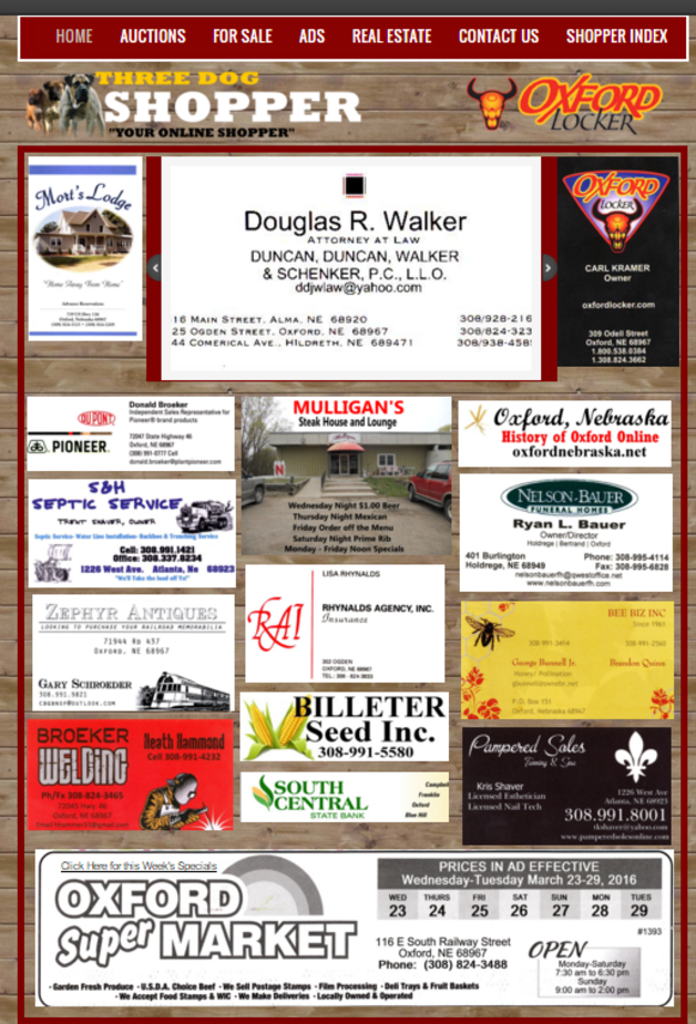 Three Dog Shopper, Oxford, Nebraska