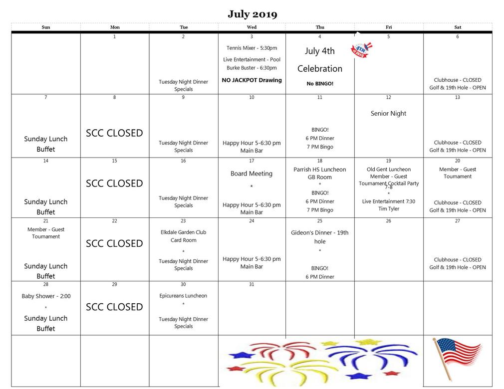 Club Calendar